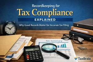 Recordkeeping for tax compliance