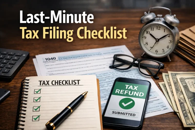 Filing at the Last Minute? Start With This Tax Filing Checklist Last-Minute Tax Filing Checklist
